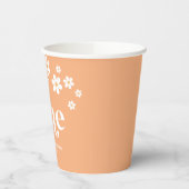 レトロデイジーボホ1歳の誕生日 紙コップ (左)