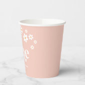 レトロデイジーボホ1歳の誕生日 紙コップ (左)