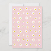 レトロデイジーレインボーレッツパーティー誕生日 招待状 (裏面)