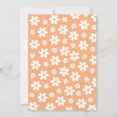 レトロデイジーワンフローラ1st誕生日招待状 招待状 (裏面)