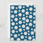 レトロデイジーワンフローラ1st誕生日招待状 招待状 (裏面)