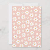 レトロデイジーワンフローラ1st誕生日招待状 招待状 (裏面)