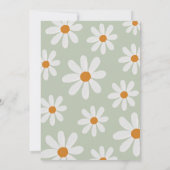 レトロデイジー最初のバースデーパーティ招待状 招待状 (裏面)