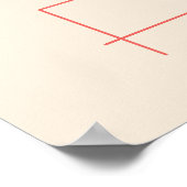 レトロデイジー花市場ポスター ポスター (角)