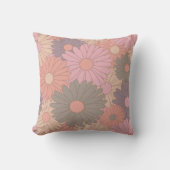 レトロデイジー花II クッション (正面)
