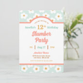 レトロデイジー誕生日スランバーパーティー 招待状 (スタンド正面)