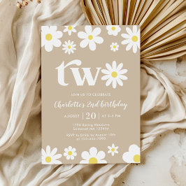 レトロデイジー2フローラ2nd誕生日 招待状