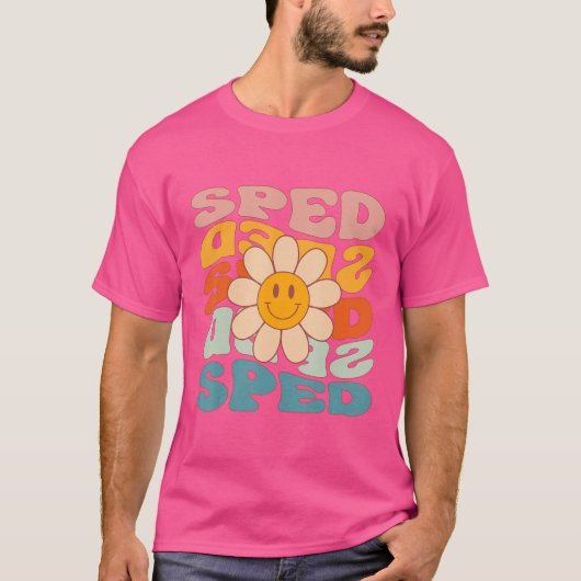レトロデイジーGroovy特別教育Sped先生 Tシャツ (正面)