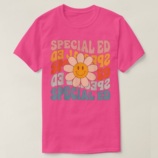 レトロデイジーGroovy特別教育SPED先生 Tシャツ (デザイン正面)