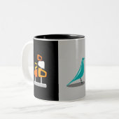 レトロデコール ツートーンマグカップ (正面左)