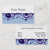 レトロデザイナー事業またはプロファイルカードテンプレート 名刺 (正面/裏面)