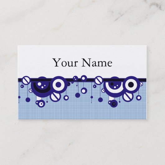 レトロデザイナー事業またはプロファイルカードテンプレート 名刺 (正面)