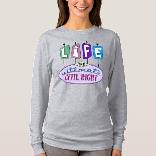 レトロデザインの女性用Tシャツ Tシャツ (正面)