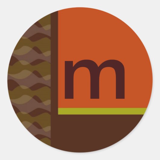 レトロデザインカスタマイズ可能なシール ラウンドシール (正面)