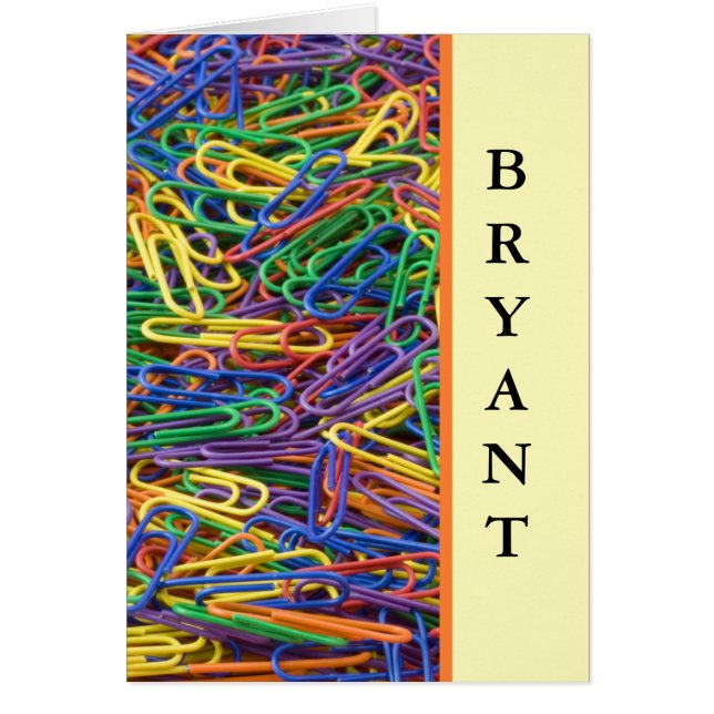 レトロデザインパーソナライズされたノートカード (正面)