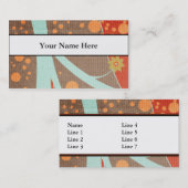 レトロデザインビジネスまたはプロファイルカード 名刺 (正面/裏面)