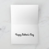 レトロデザインマスタンググリーティングカード サンキューカード (内部)