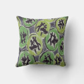 レトロデザインロック&転が踊りカップル クッション (裏面)