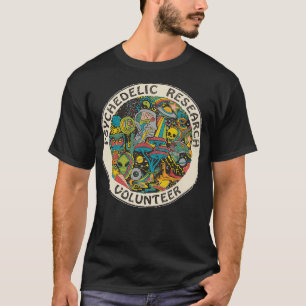 レトロデザイン研究ボランティアサイケデリック Tシャツ