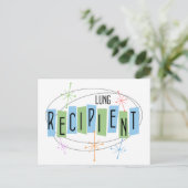 レトロデザイン肺移植レシピエント ポストカード (スタンド正面)