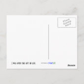 レトロデザイン肺移植レシピエント ポストカード (裏面)