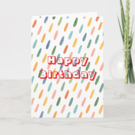 レトロデザイン お誕生日おめでとう カード