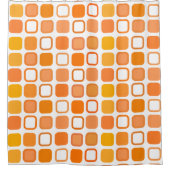 レトロデザイン シャワーカーテン (正面)