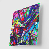 レトロデザイン スクエア壁時計 (傾斜)