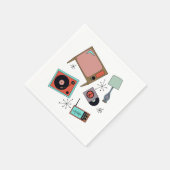 レトロデザイン スタンダードカクテルナプキン (角)