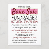 レトロデザイン、チャリティベイクセールイベント広告ズ チラシ (正面)