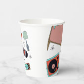 レトロデザイン 紙コップ (左)