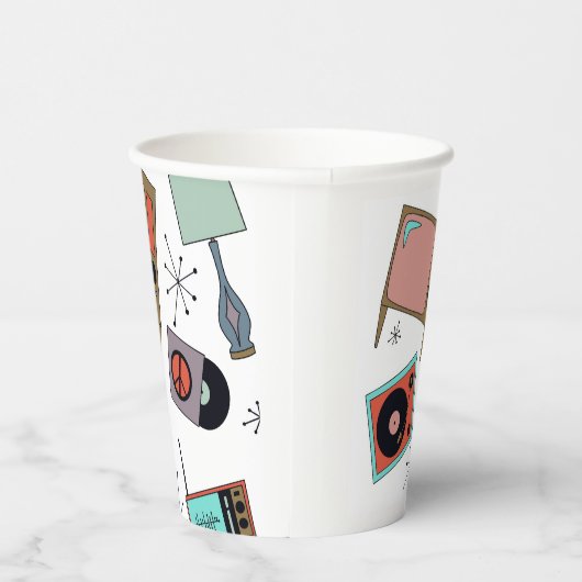 レトロデザイン 紙コップ (右)