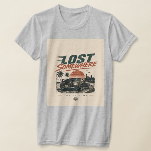レトロデザイン Tシャツ (レイダウン)