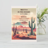 レトロデザートカプ結婚チュス 招待状 (スタンド正面)