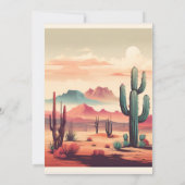 レトロデザートカプ結婚チュス 招待状 (裏面)