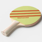 レトロデザートカボスストライプズ三つの名前 卓球ラケット (正面アングル)