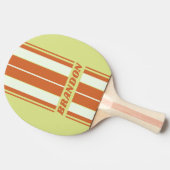 レトロデザートカボスストライプボード名 卓球ラケット (横)