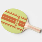 レトロデザートカボスデュアルボーストライプド（名前） 卓球ラケット (横)