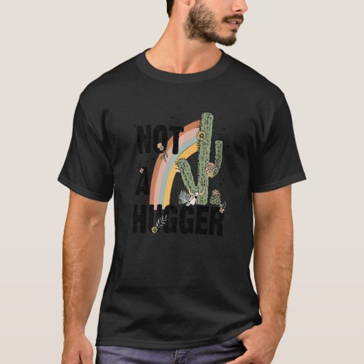 レトロデザートカボスレインボインアハガーウェスタンC Tシャツ (正面)