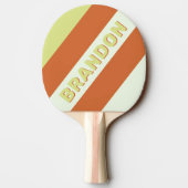 レトロデザートサクはっきりしたストライプスの名前 卓球ラケット (裏面)