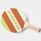 レトロデザートサクはっきりしたストライプスの名前 卓球ラケット (横)
