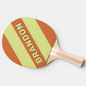 レトロデザートサボスはっきりした三ストライプつの名前 卓球ラケット (横)