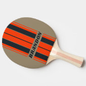 レトロデザートメドーストライプボード名 卓球ラケット (横)