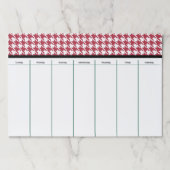 レトロデスクウィークリースケジュールプランナーパッド ペーパーパッド (正面)