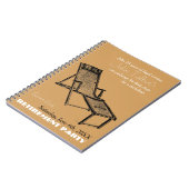 レトロデッキチェア退職パーティーノート1 ノートブック (左側)