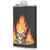レトロデッド・バーニングのスケルトンスカルイン・ファイア フラスク (左)