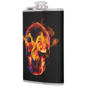 レトロデッド・バーニングのスケルトンスカルイン・ファイア フラスク (左)