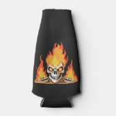 レトロデッド・バーニングのスケルトンスカルイン・ファイア ボトルクーラー (正面)