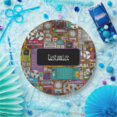 レトロデバイスRecording Studio紙プレート ペーパープレート (パーティー)