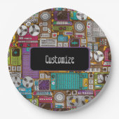 レトロデバイスRecording Studio紙プレート ペーパープレート (正面)